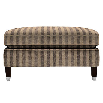 Duresta Grayson Footstool, Umber Leg Scirocco Stripe Mink